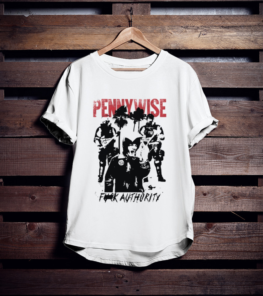 Pennywise Fuck Authority Military Soldiers And Clowns T-Shirt