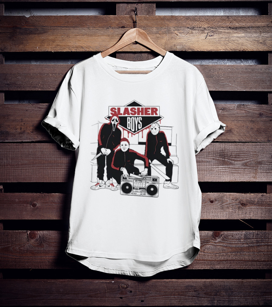 Slasher Boys Ghostface Michael Myers Jason Voorhees Beastie Boys T-Shirt