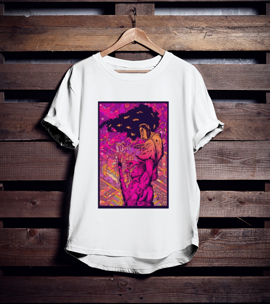 Third Eye Samurai Not All Who Wander Are Lost But I Am Psychedelic Fantasy Scene T-Shirt