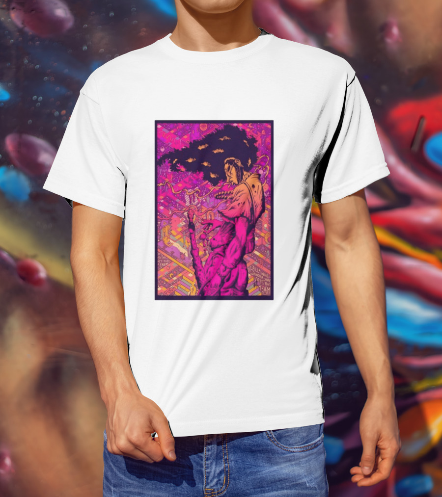 Third Eye Samurai Not All Who Wander Are Lost But I Am Psychedelic Fantasy Scene T-Shirt