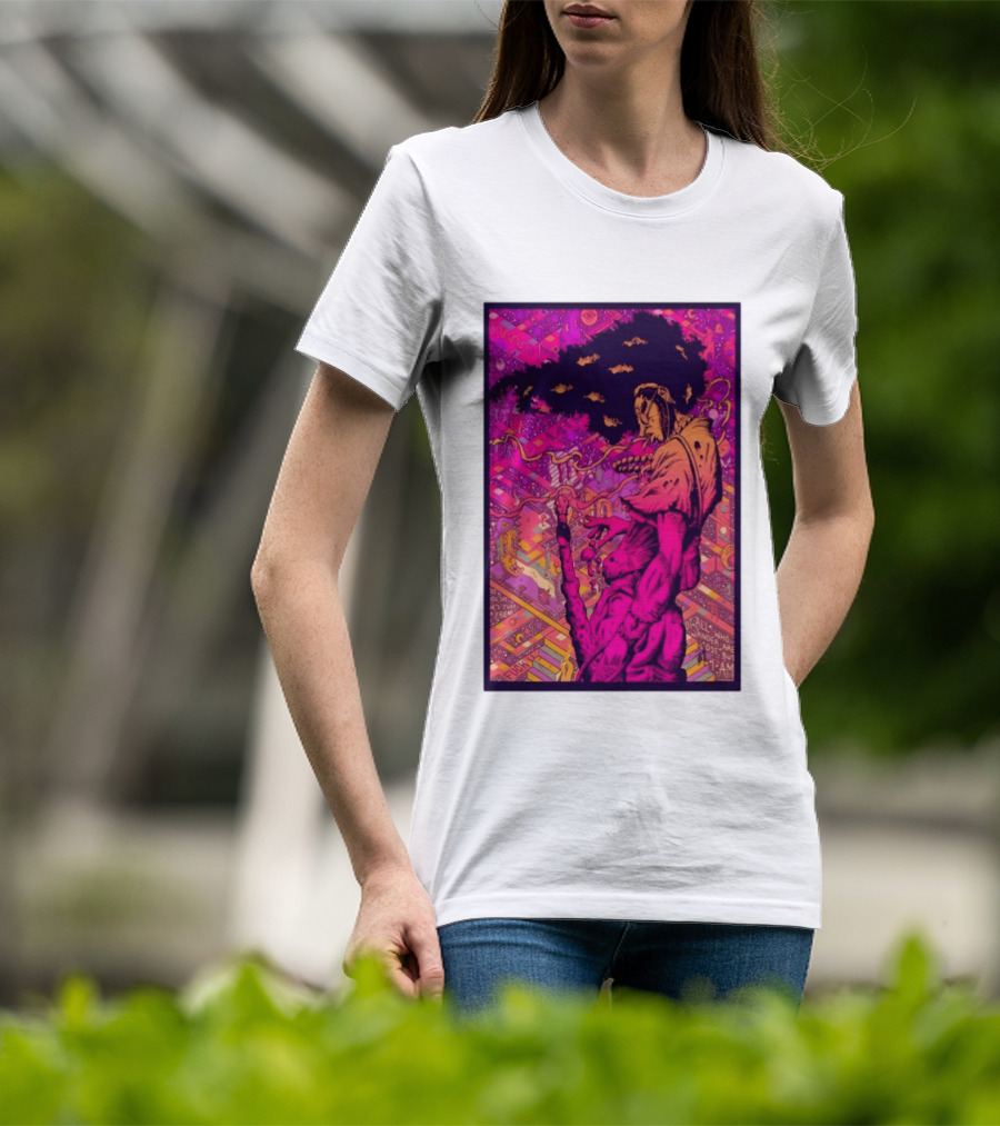 Third Eye Samurai Not All Who Wander Are Lost But I Am Psychedelic Fantasy Scene T-Shirt
