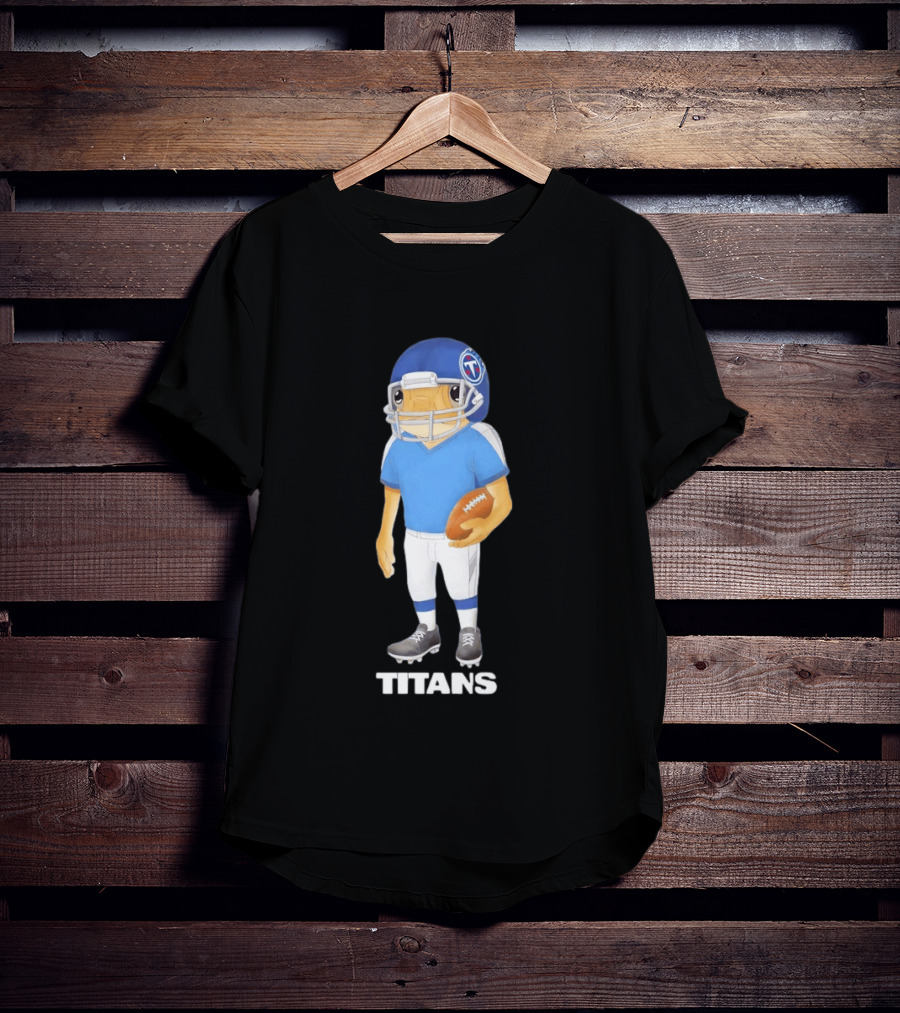 Bad Bunny X Tennessee Titans Football Player Character Collaboration T-Shirt