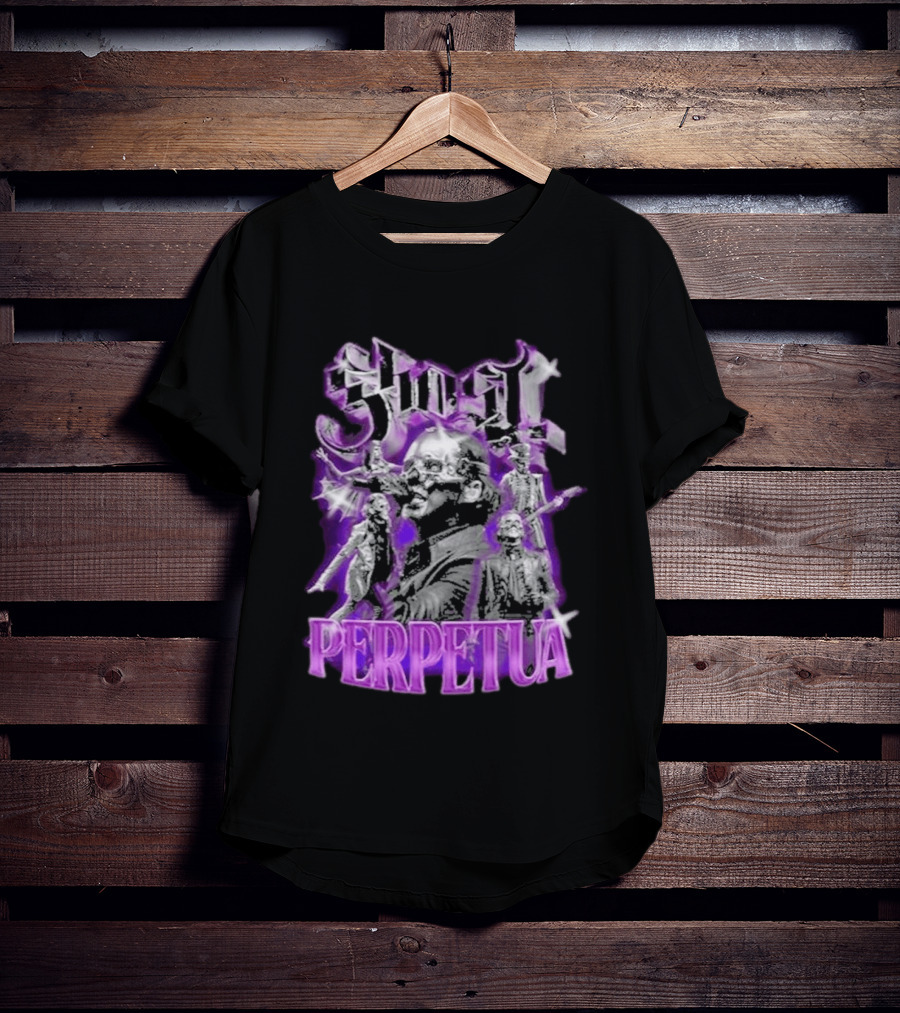 Ghost Perpetua 2026 Band Members Purple Goth Aesthetic T-Shirt