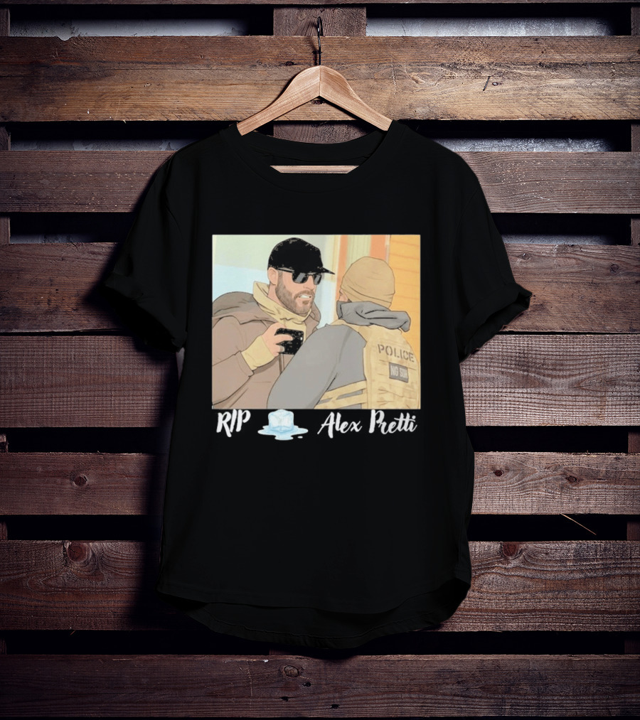 RIP Alex Pretti Melting Ice Justice For Alex Pretti Abolish ICE T-Shirt