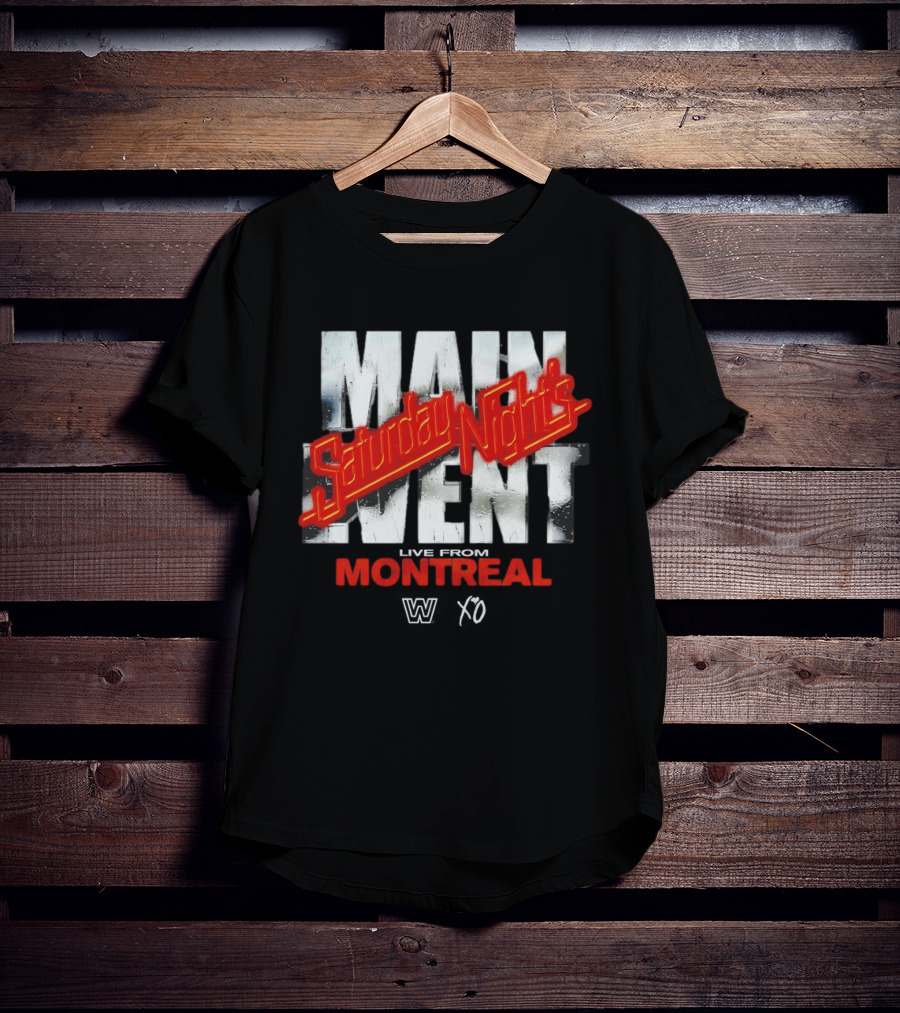 Saturday Night's Main Event Montreal WWE X The Weeknd T-Shirt