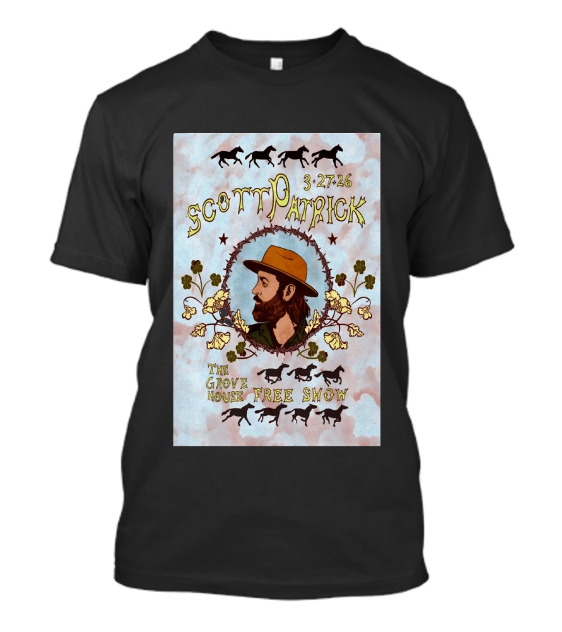 Scott Patrick The Grove House Free Show Mariposa CA March 27 2026 T-Shirt