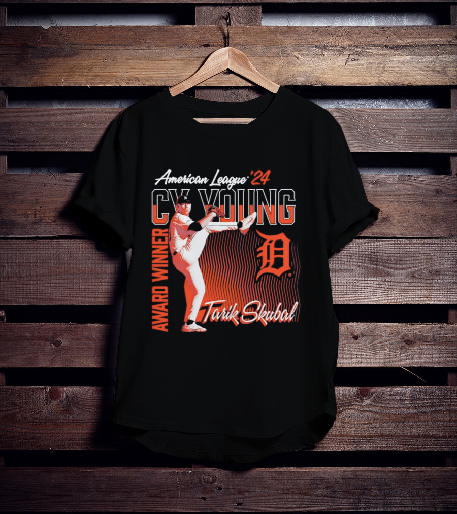 American League Cy Young Tarik Skubal Detroit Tigers Winner T-Shirt