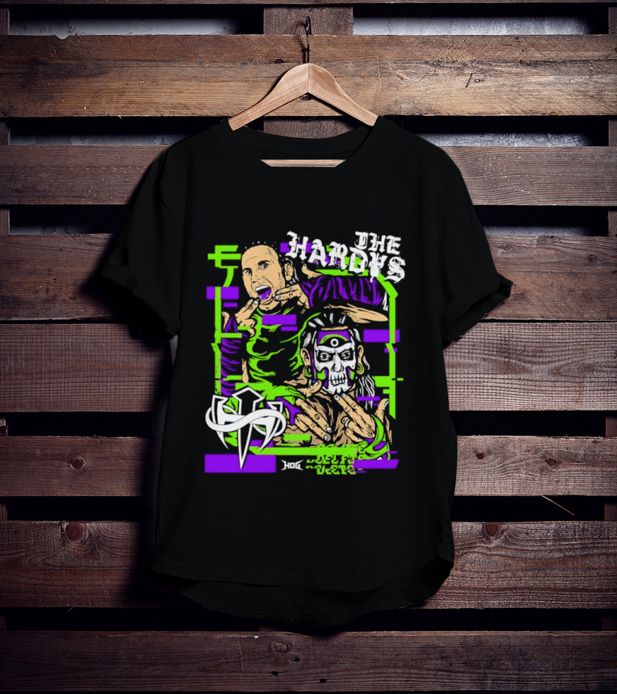 The Hardys Matt Jeff Hardy Caricature T-Shirt