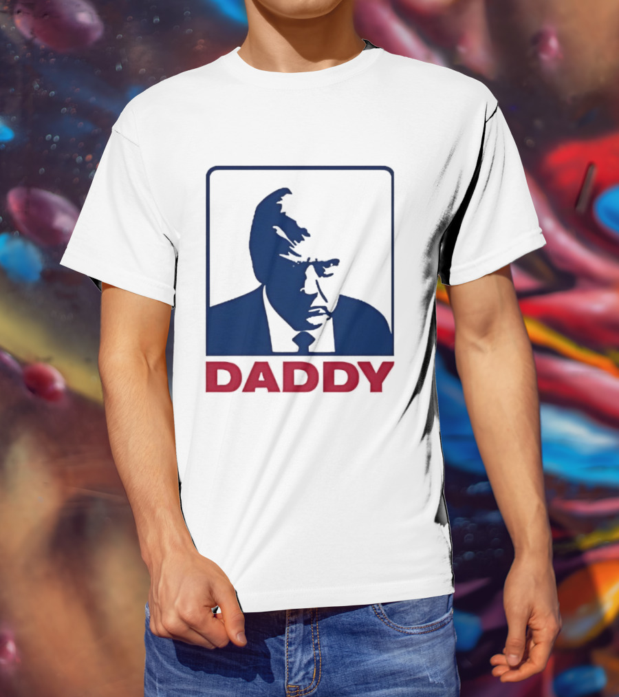 Daddy Donald Trump Blue Red T-Shirt