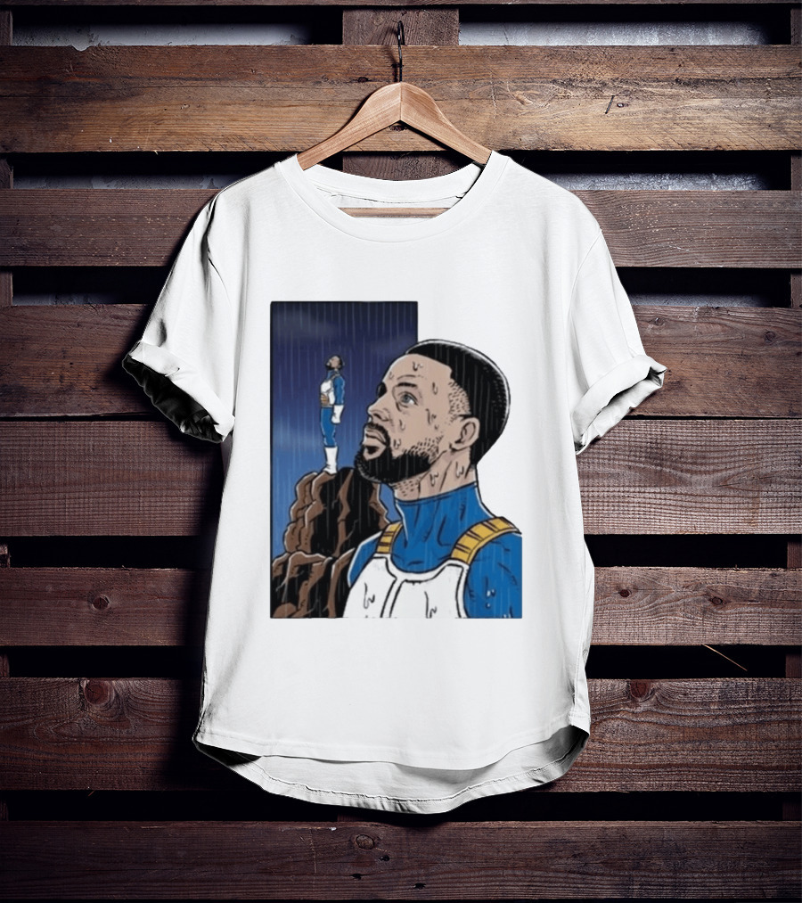 Dragon Ball Z Stephen Curry Vegeta Rainy Day Crossover T-Shirt