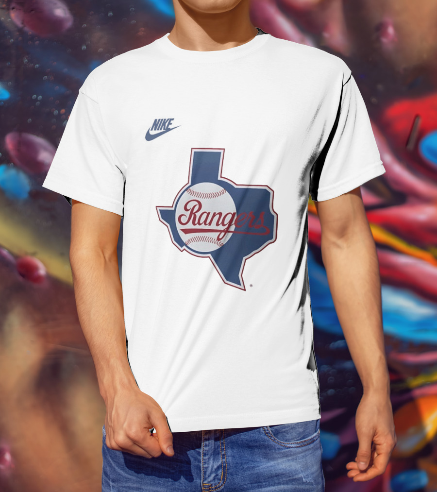 Rangers Baseball Texas Map Iconic Team T-Shirt