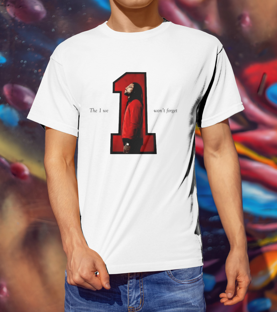 Derrick Rose The 1 We Won't Forget Iconic Red Jacket Legend T-Shirt