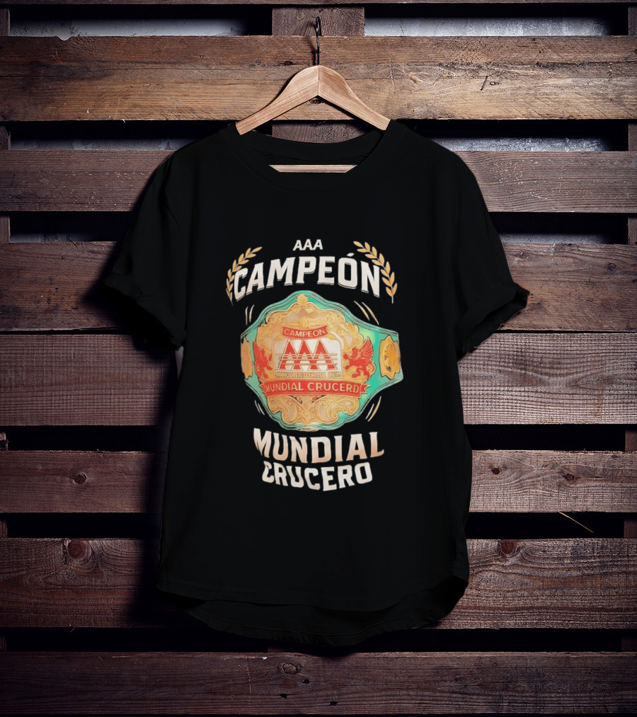 AAA Campeón Mundial Crucero Championship Belt T-Shirt