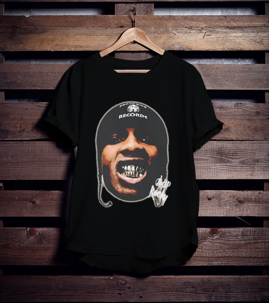 ASAP Rocky Rapper Big Face Harlem Records T-Shirt