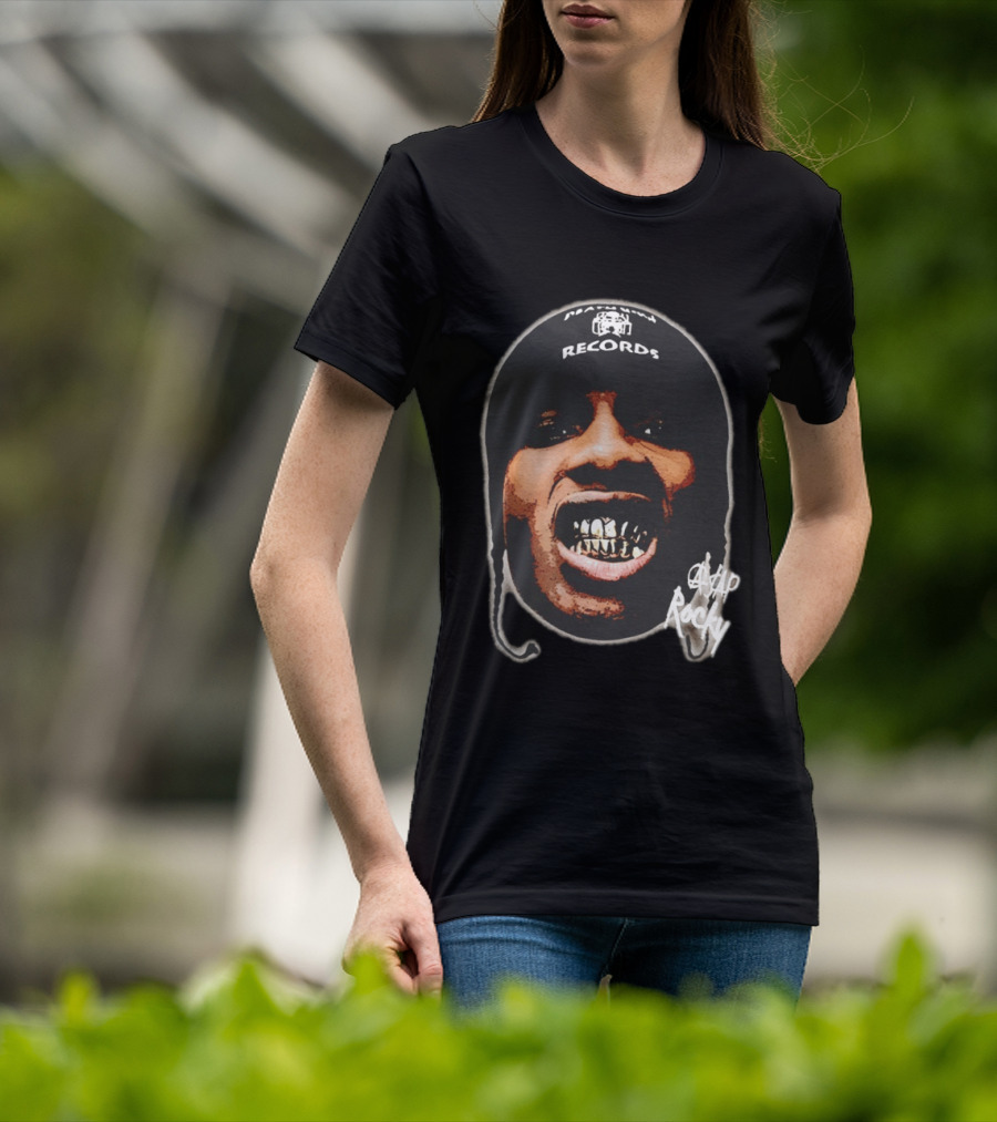 ASAP Rocky Rapper Big Face Harlem Records T-Shirt