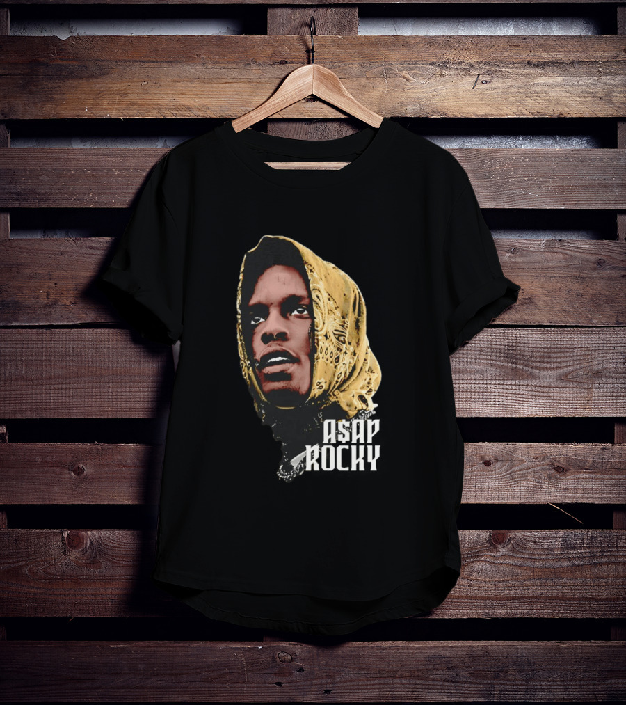 ASAP Rocky Headscarf Style Bandana Fashion Trend T-Shirt