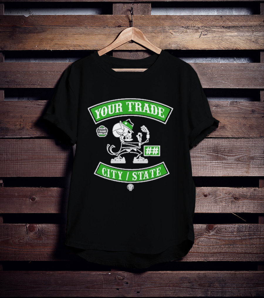 Catch The Truck Members Your Trade City State Skeleton Cartoon T-Shirt