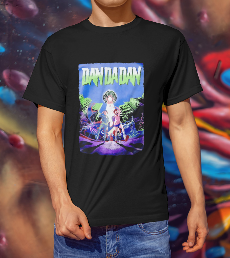 Dan Da Dan Momo Ayase Ken Takakura Manga Characters Urban Adventure T-Shirt