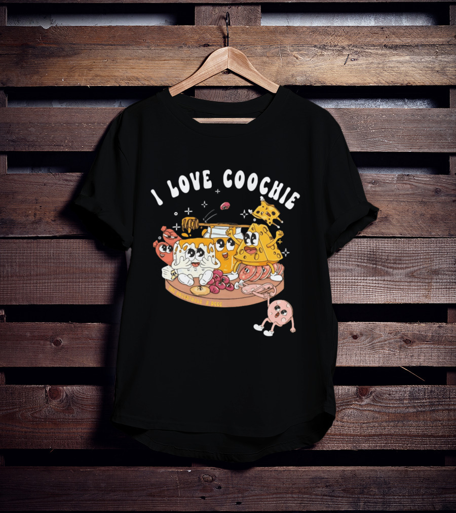 I Love Coochie The Rosenthals X DCCC Cheese Plate Cartoon Characters T-Shirt