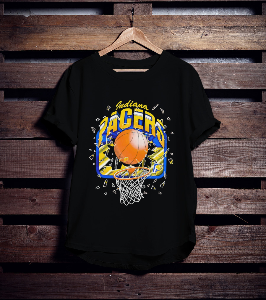 Indiana Pacers Backboard Basketball Smash City Edition 25 26 T-Shirt