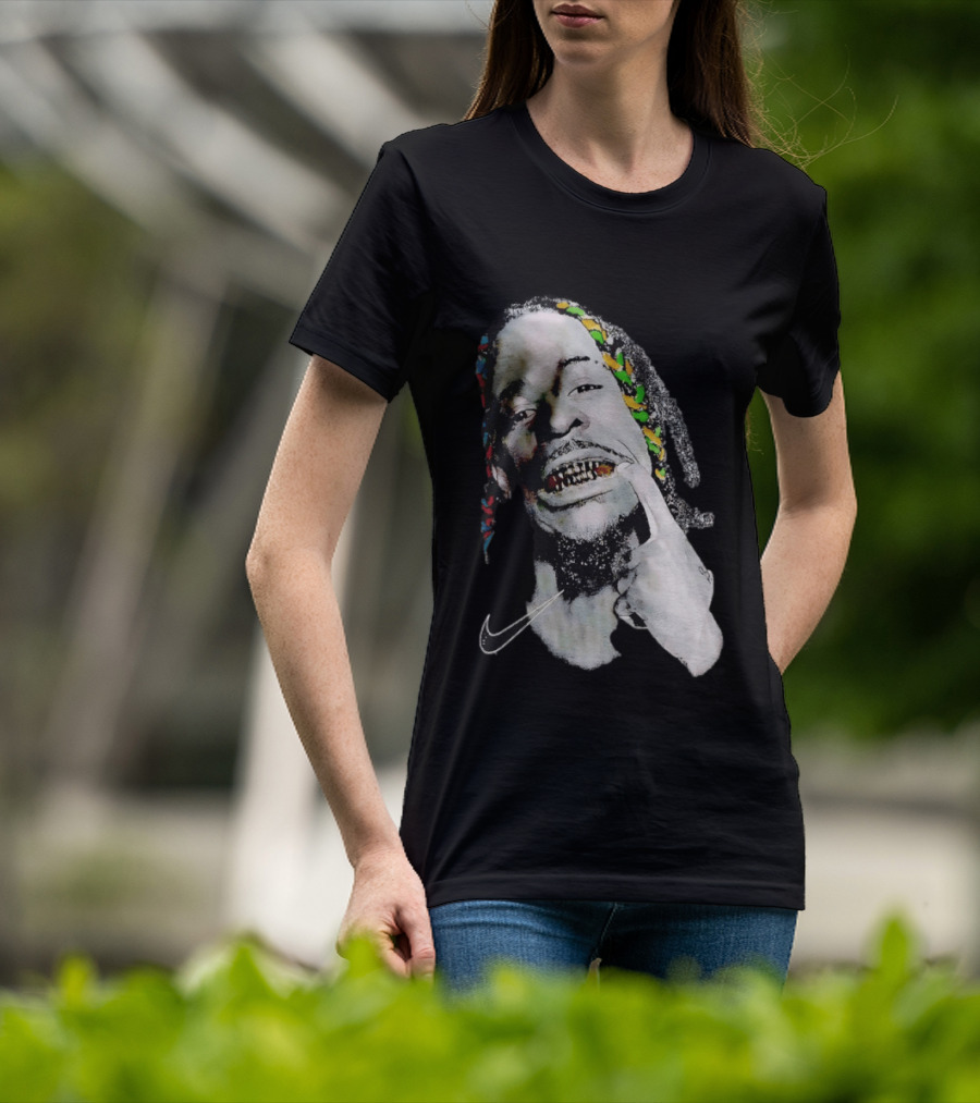 Ja Morant Max90 Nike Iconic Grills And Colorful Braids T-Shirt