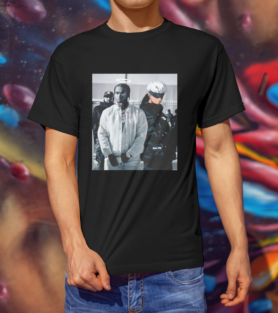 Jujutsu Kaisen Gojo Satoru Pop Smoke Collaboration T-Shirt
