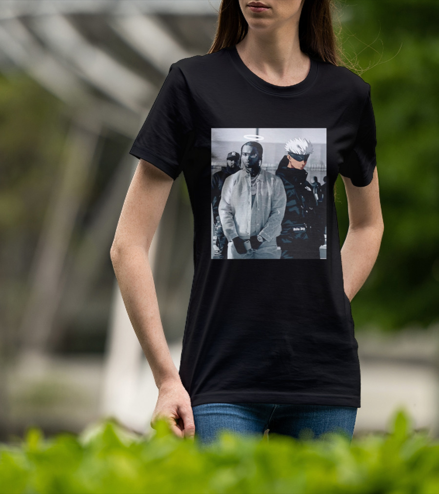 Jujutsu Kaisen Gojo Satoru Pop Smoke Collaboration T-Shirt
