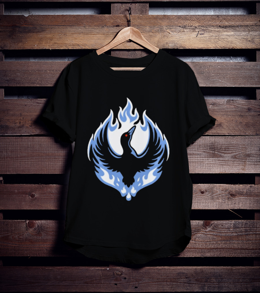 Minnesota Rebel Loon Blue Firebird T-Shirt