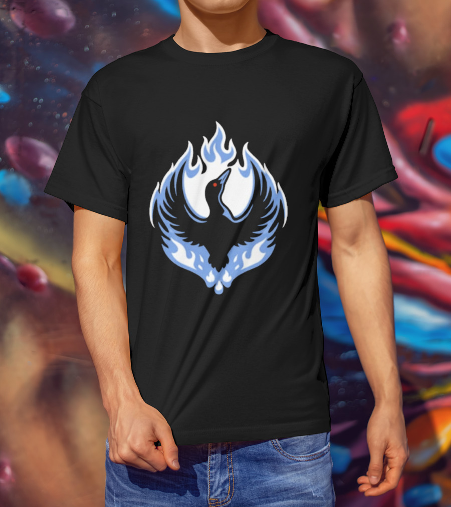 Minnesota Rebel Loon Blue Firebird T-Shirt