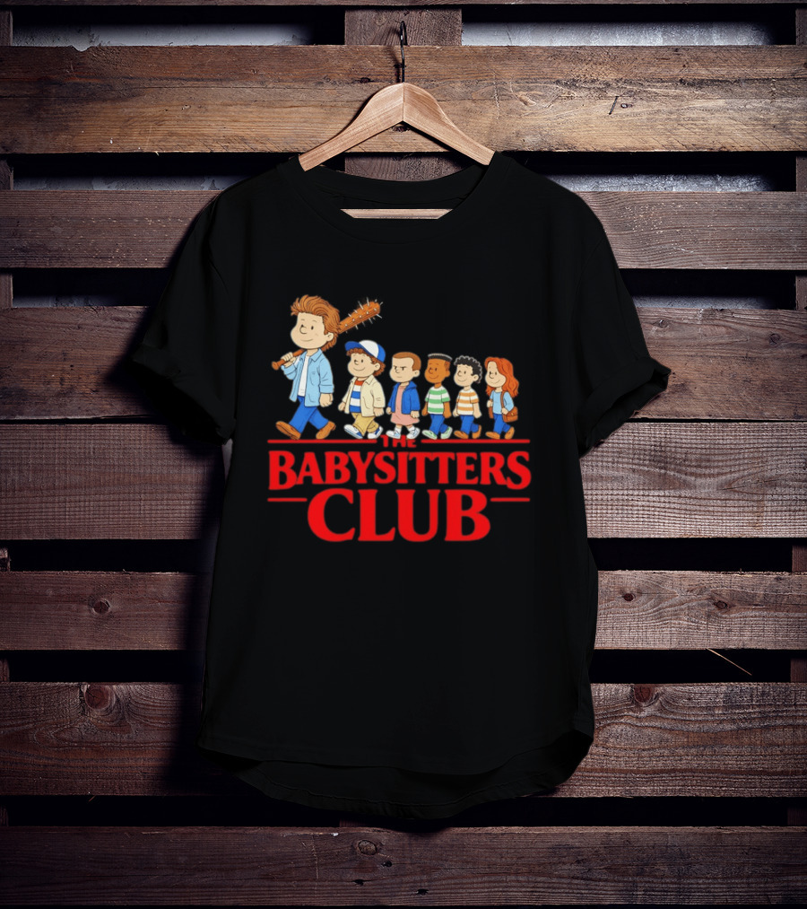 The Babysitters Club Stranger Things Mashup Characters Walking T-Shirt