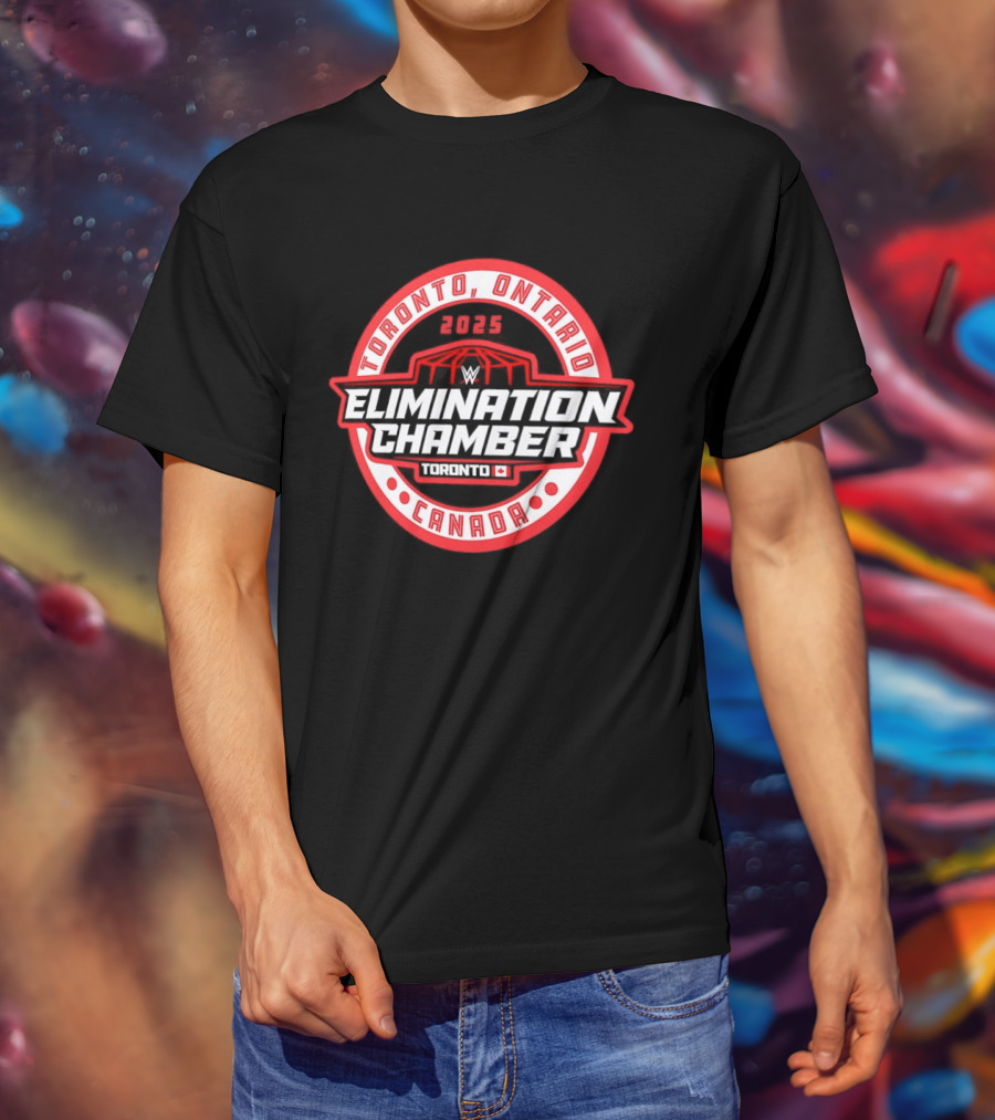 Toronto Ontario Canada Elimination Chamber 2025 Event T-Shirt