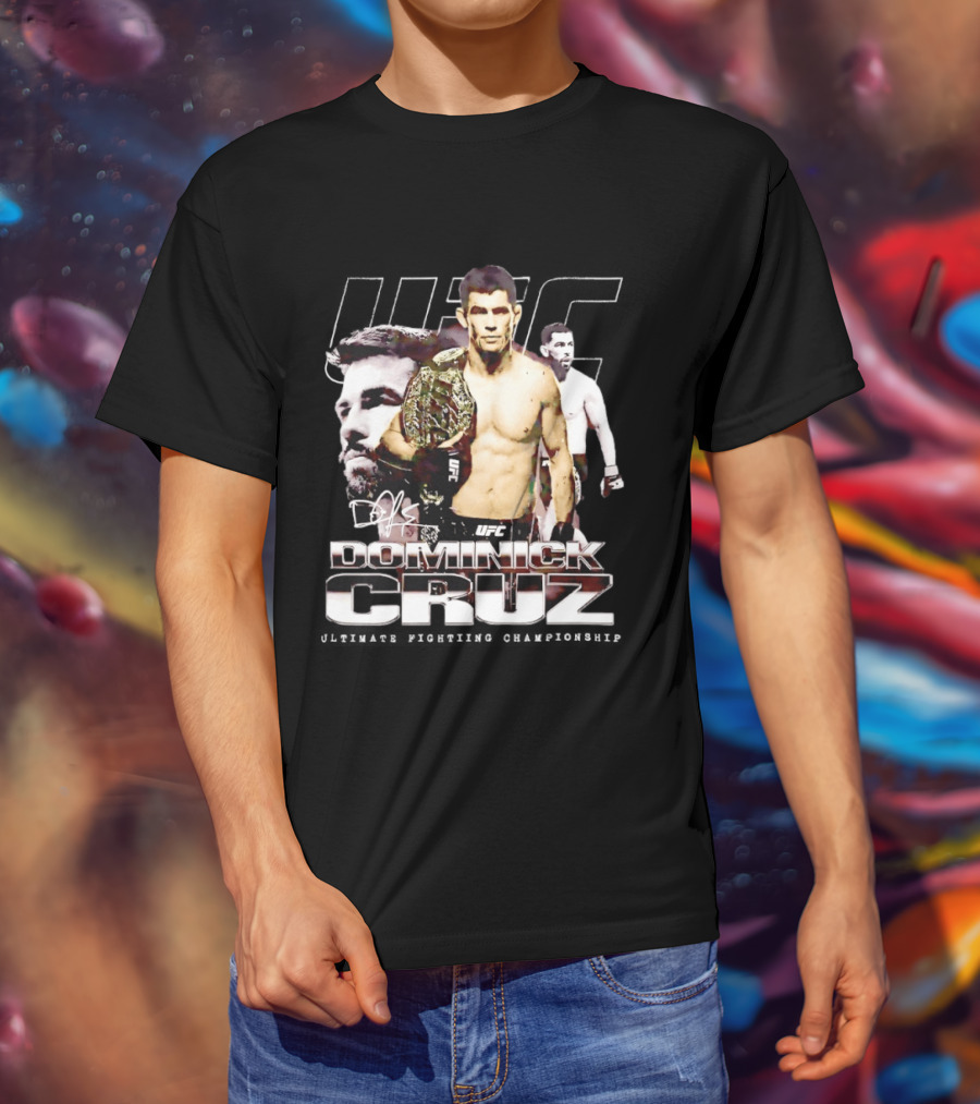 UFC Dominick Cruz Champion Legend Montage T-Shirt