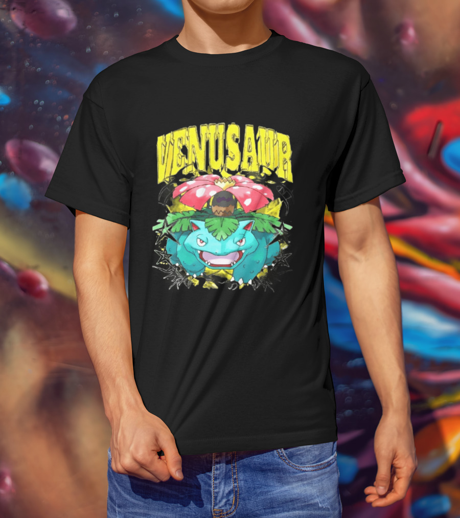 Venusaur Grass Poison Type Pokemon Anime T-Shirt