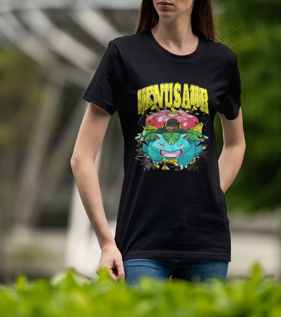 Venusaur Grass Poison Type Pokemon Anime T-Shirt
