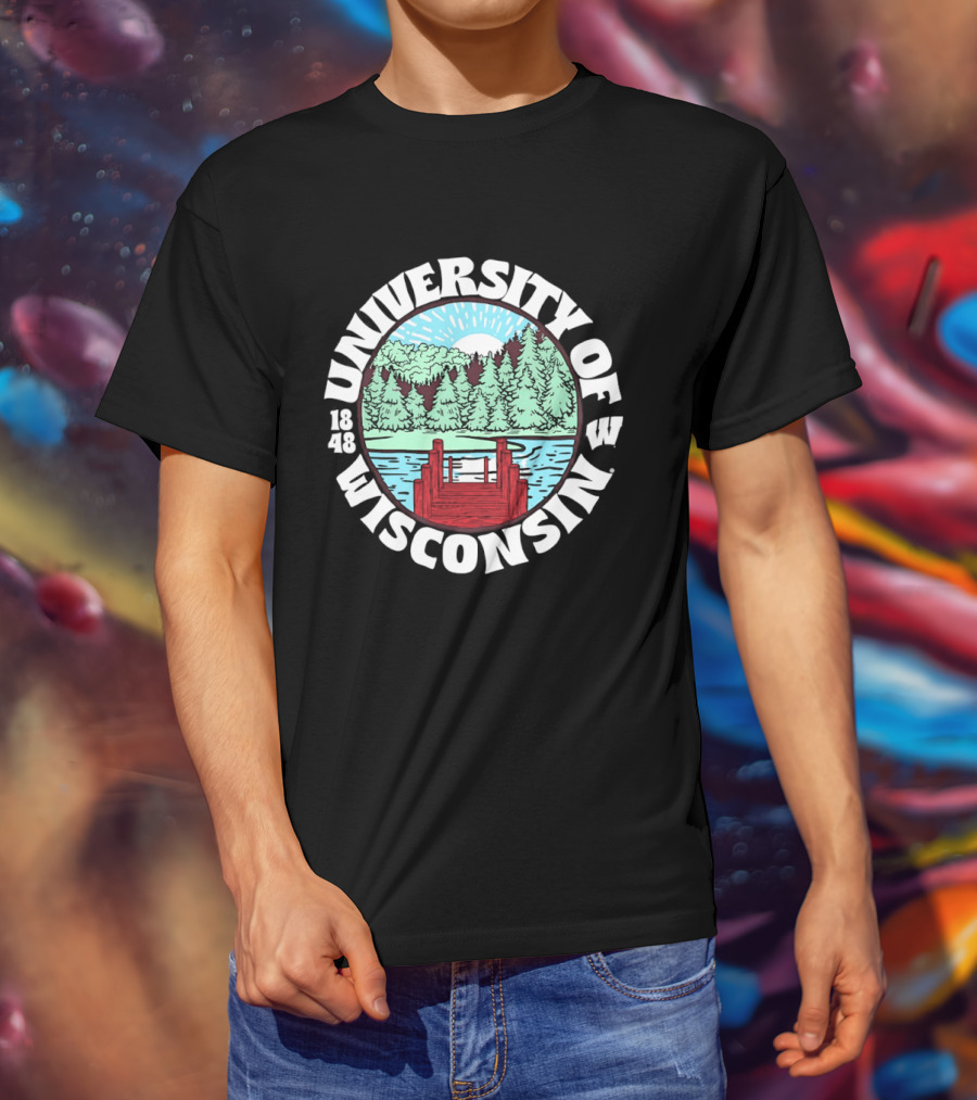 University Of Wisconsin 1848 Lake Scene T-Shirt
