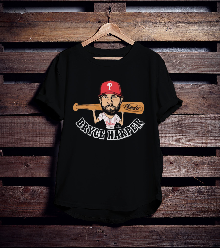Philadelphia Phillies Bryce Harper Mondo Bat T-Shirt