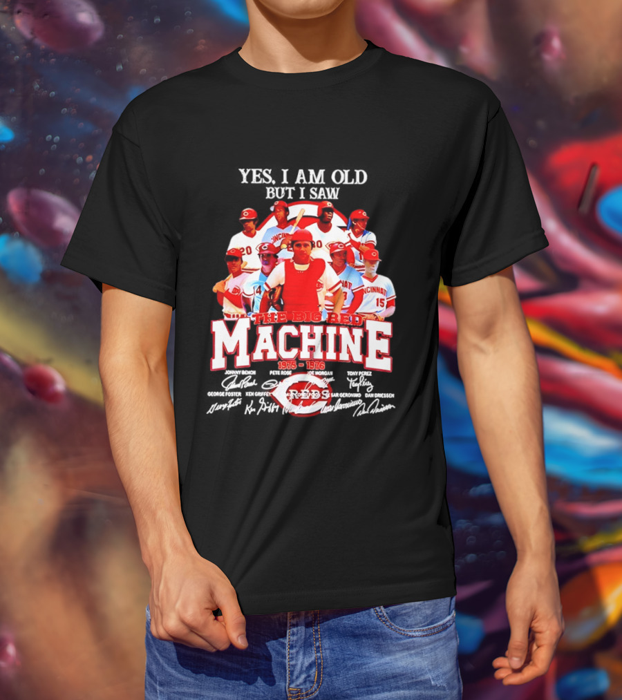 Cincinnati Reds Legendary Players The Big Red Machine 1975 To 1976 T-Shirt