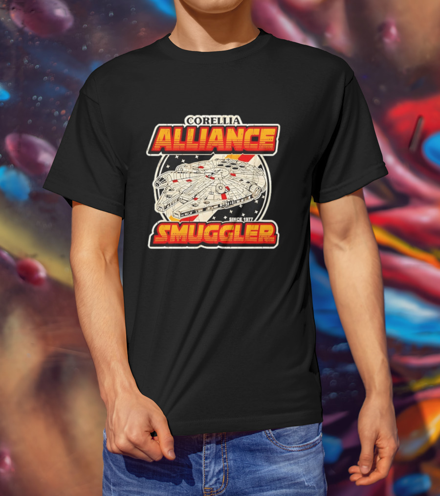Corellia Alliance S Gler Since 1977 Star Wars Millennium Falcon T-Shirt