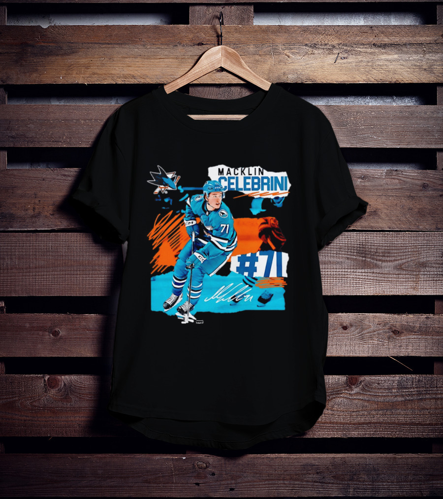 Macklin Celebrini San Jose Sharks Hockey 71 T-Shirt