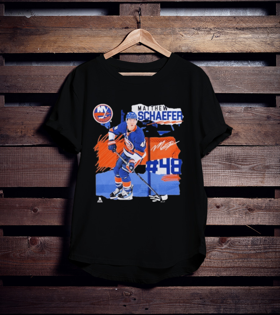 New York Islanders Matthew Schaefer 48 Fresh Ice T-Shirt