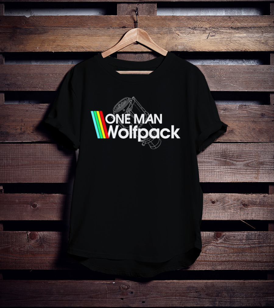 One Man Wolfpack Arc Raiders Vintage White Line T-Shirt