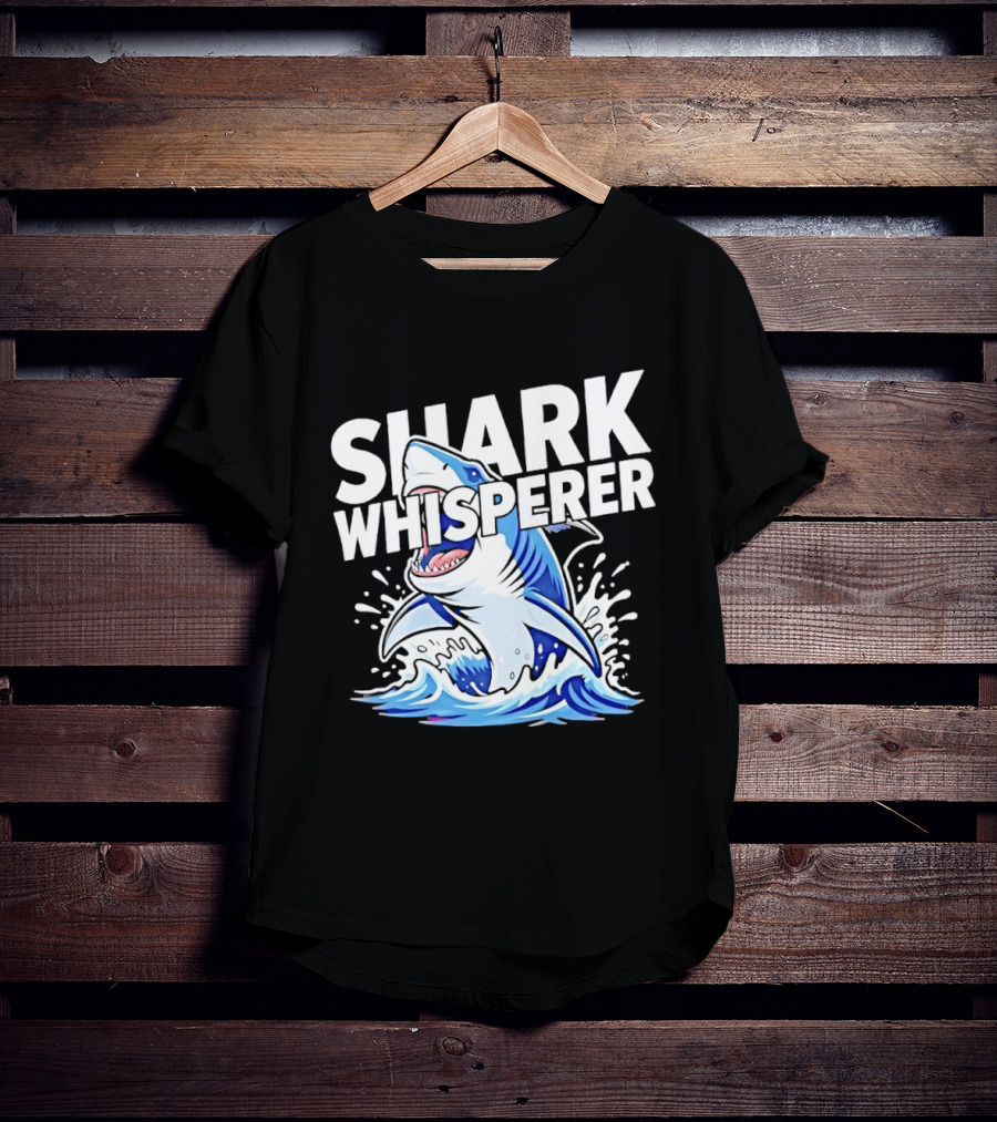 Shark Whisperer Great White Ocean Splash T-Shirt