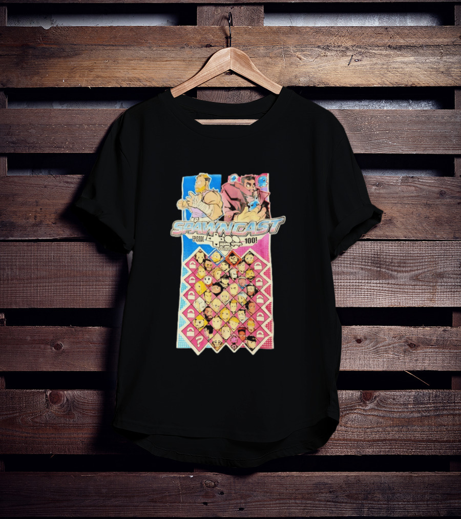 Spawncast Episode 100 Many Games Characters Edition T-Shirt