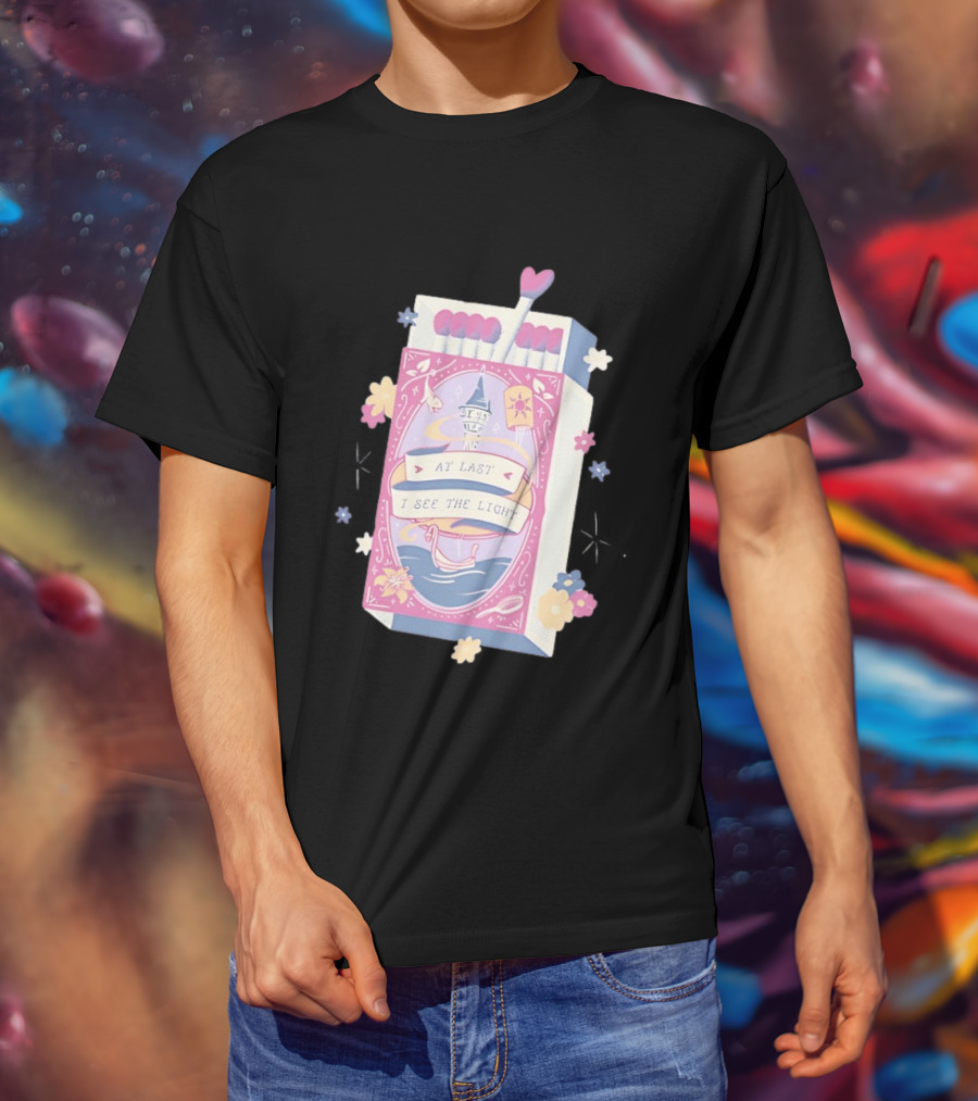 At Last I See The Light Floating Lantern Matchbox Flowers T-Shirt