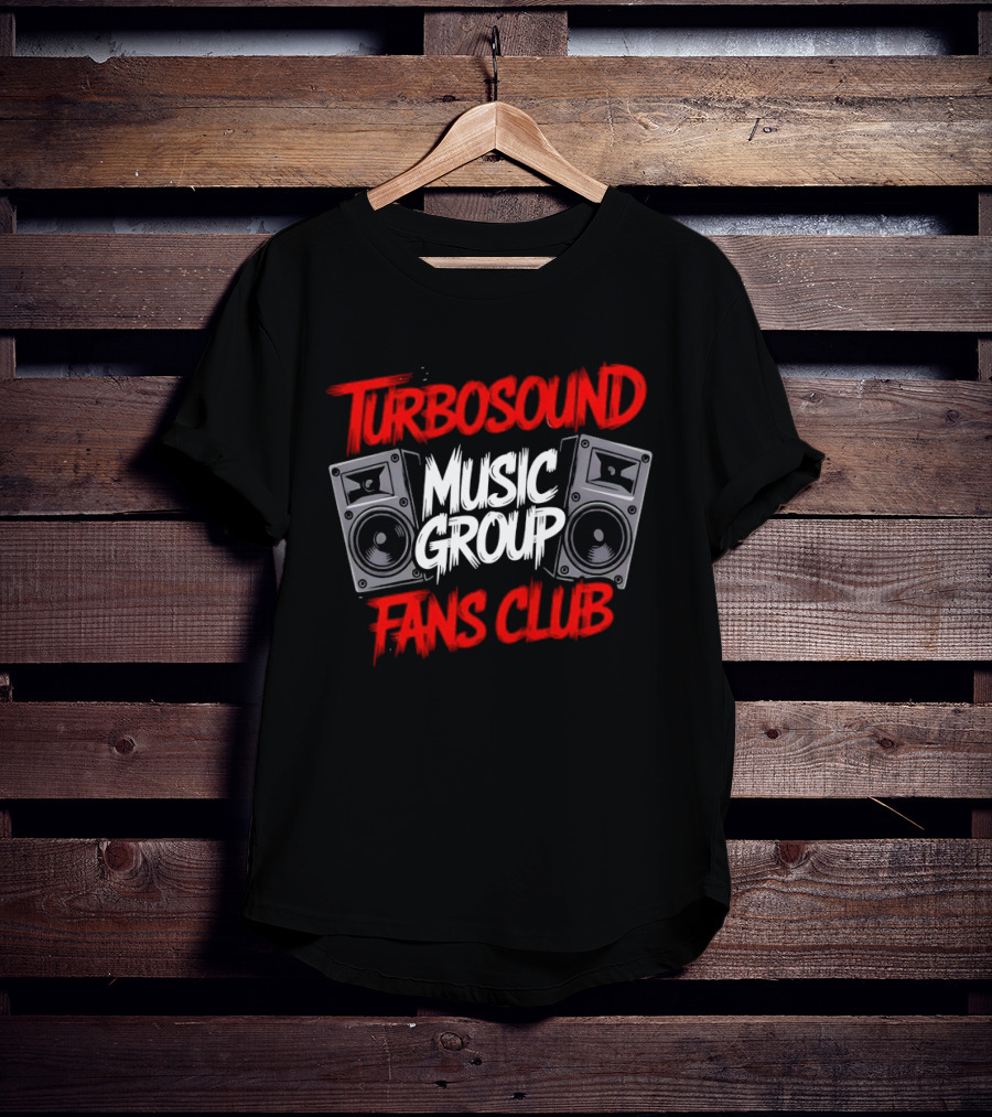 Turbosound Music Group Fans Club Speakers Retro Vibe T-Shirt
