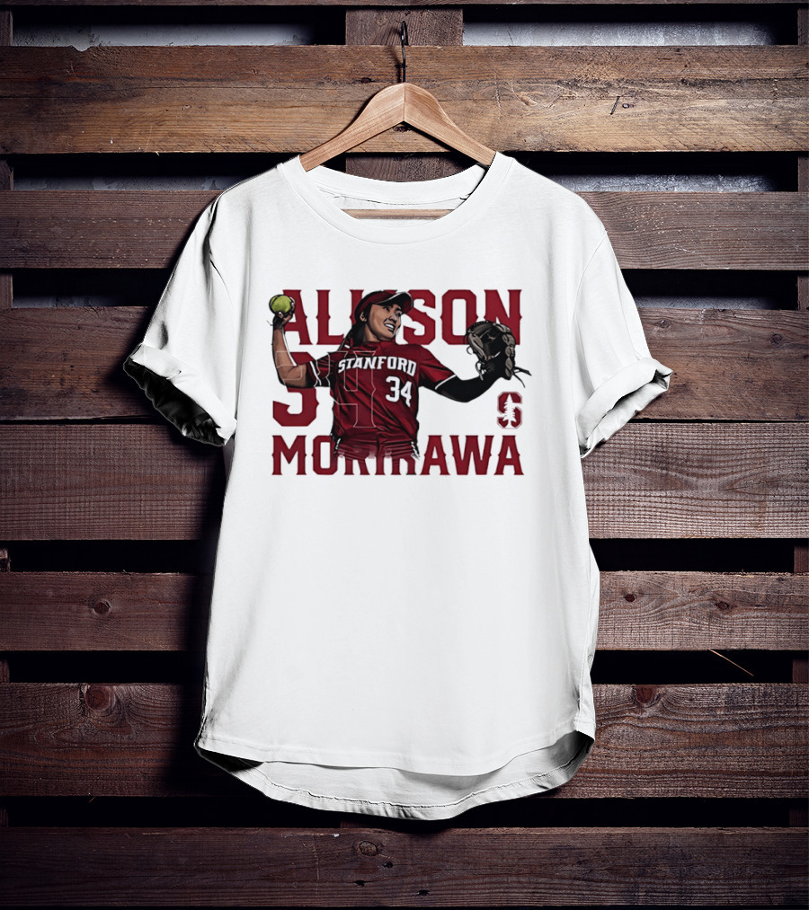 Allison Morikawa 34 Stanford Softball Cardinal S T-Shirt