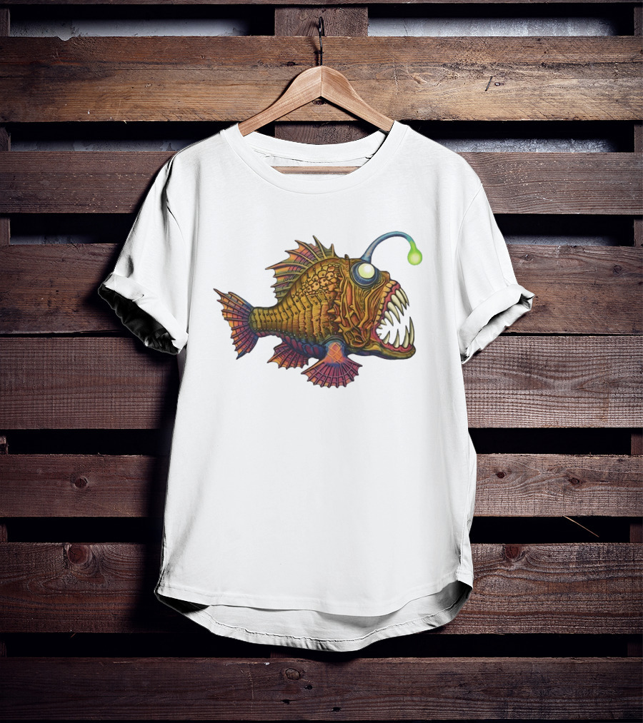 Anglerfish Deep Sea Monster Bright Lure T-Shirt