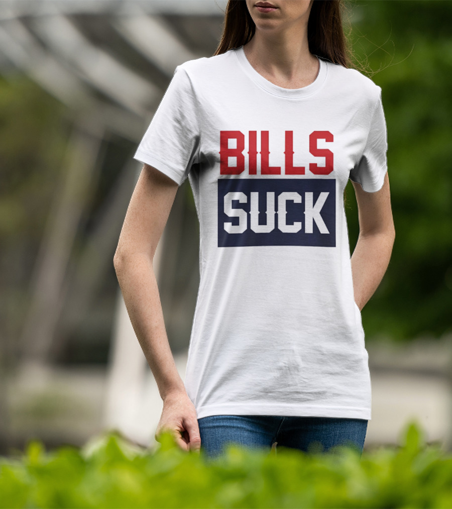 New England Patriots Rivalry Bills Suck Fan Gear T-Shirt