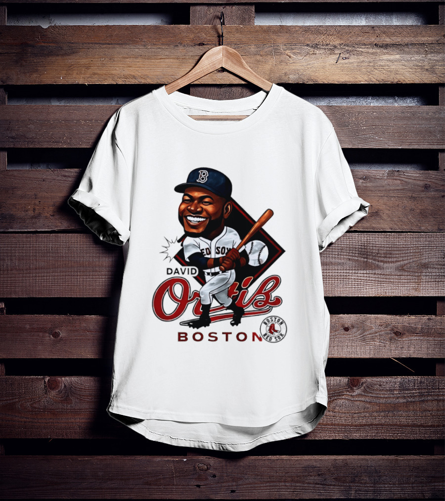 David Ortiz Boston Redsox 34 Legend Caricature T-Shirt