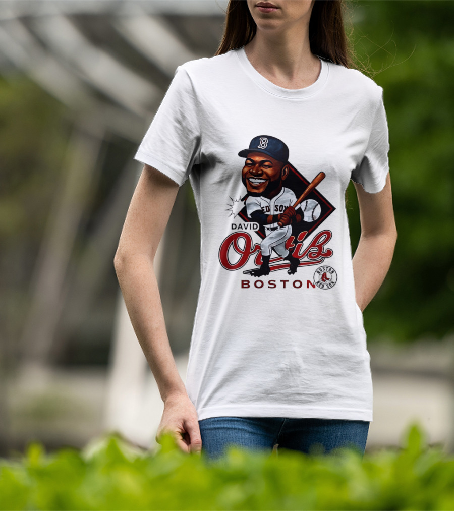 David Ortiz Boston Redsox 34 Legend Caricature T-Shirt